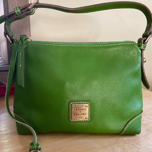 Dooney & Bourke pretty green/gold hardware bag. Great used condition